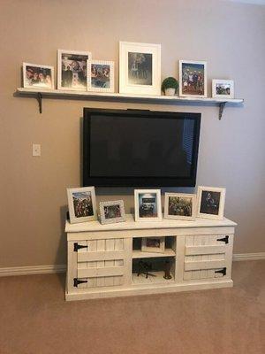 TV stand redone