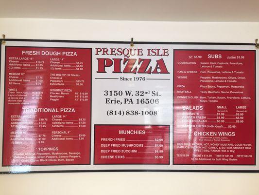 Photos of the new pizza and ice cream shop!