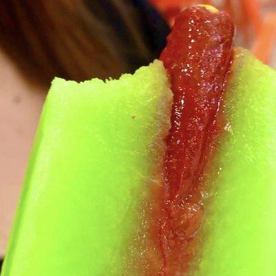 Limon Paleta with Chamoy Stick