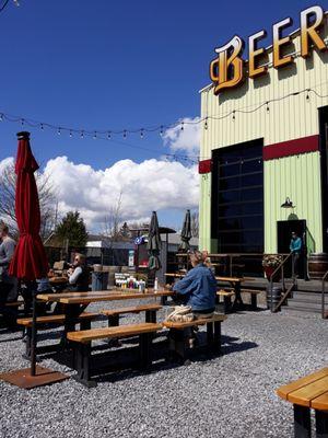 Outdoor dining area