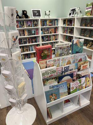 The Children's Book section inside our store, Oliver and Friends Bookstore.