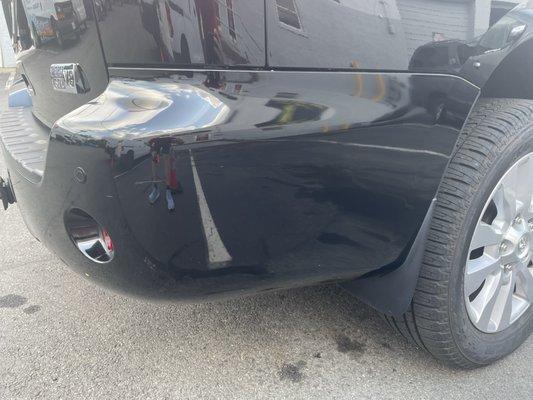 Repair of damaged bumper