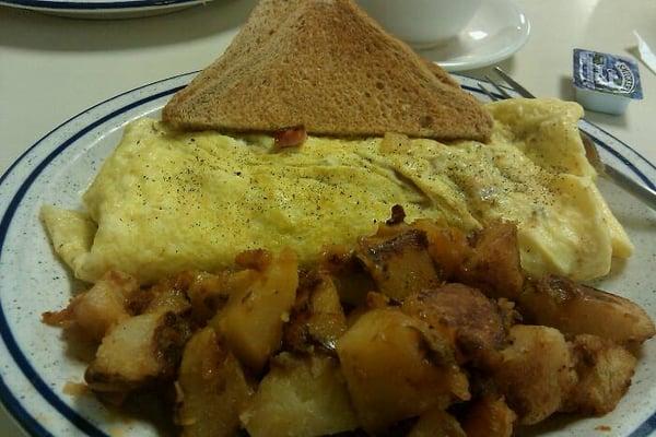 western omelette with regular homefries