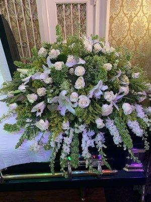 Casket floral arrangement