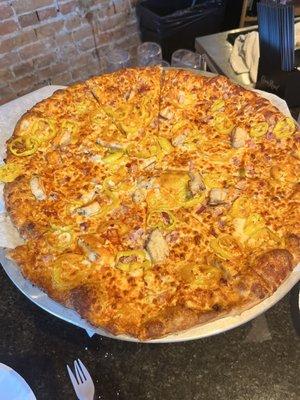 Buffalo chicken pizza - yum