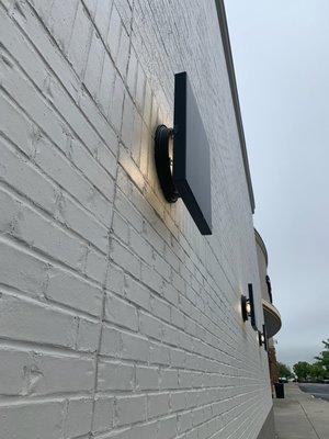 New exterior light fixture replacements.