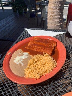 #7 Enchiladas Combo