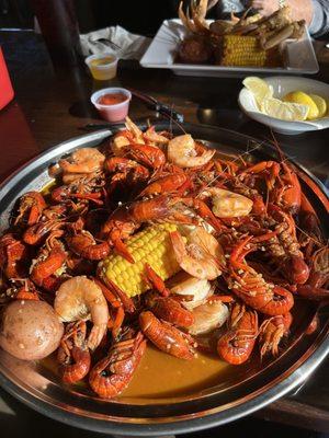 crawfish and shrimp combo