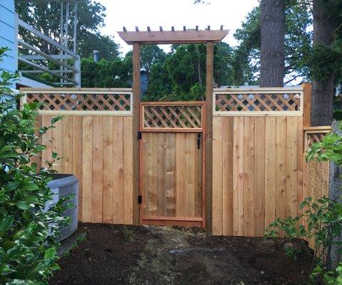 Custom fence and gate design/build.