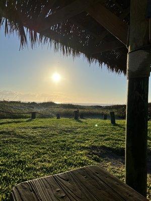 Greeting the day at SouthBeach Inn Cocoa Beach,Florida!