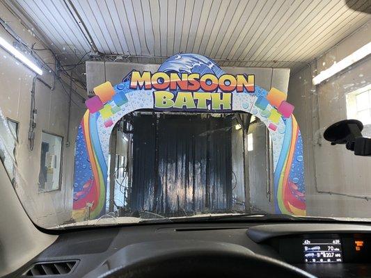 Enter the monsoon bath