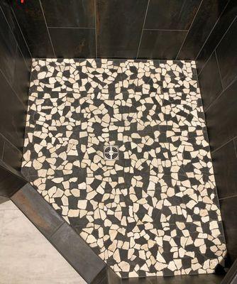 Custom tile showers