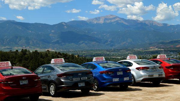 A picture of some of our cars.