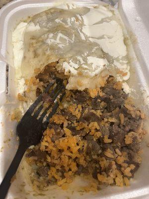 Carna asada burrito