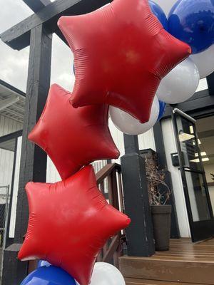 Spray Painted Balloons