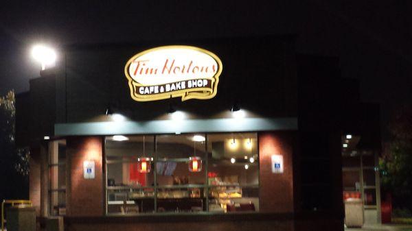 Tim Horton's before dawn