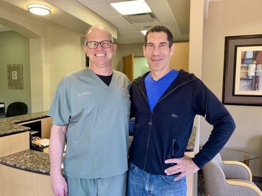 Dr. Kuklok performing emergency oral surgery on hubby. Everything went well & they call at the end of the day to check on him. 5 stars!