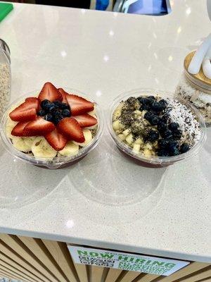 Mixed Berry Acai Bowl (Antioxidants) Coconut Chia Acai Bowl (Antioxidants)