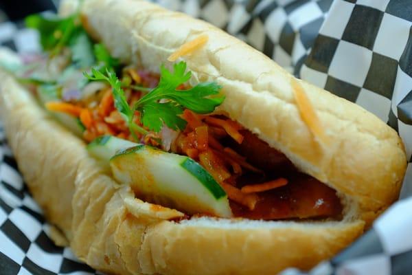 Banh Mi Long TIme (sweet filipino longanisa sausage, fried egg)