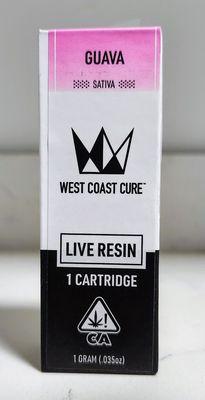 West Coast Cure Guava 1g Live Resin Cartridge