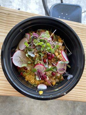 Samosa Chaat from the food truck outside!