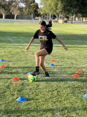 Soccer training