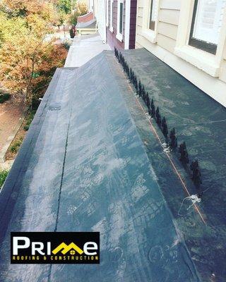 Brand new EPDM membrane roof in Church Hill!