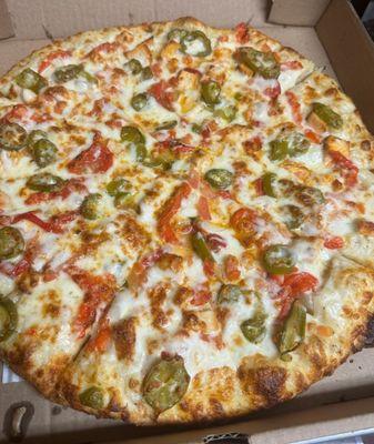 Large Chicken Tika with added jalapenos and tomatoes