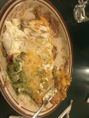 My Mexican pizza with 5 pounds of cheese