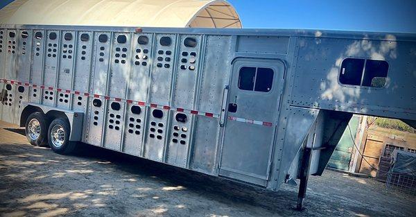 Wilson Double Deck Livestock Trailer   Green Goat Landscapers