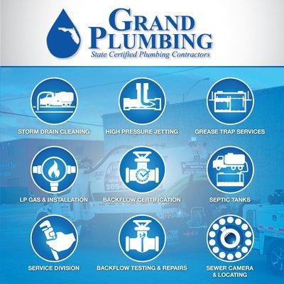 From our talented and experienced technicians to our full fleet of vehicles and equipment, Grand Plumbing is ready to tackle any tough job.