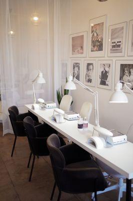 Inside our beautiful salon