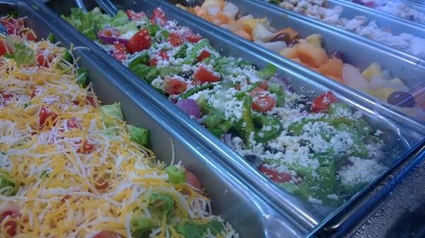 Salads available to order as well. I like their taco salad.