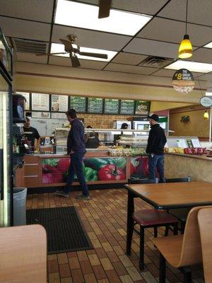 Front counter from the dining area.