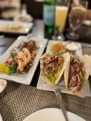 Grilled Octopus + Shawarma Tacos