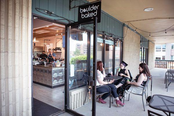 Front patio dining