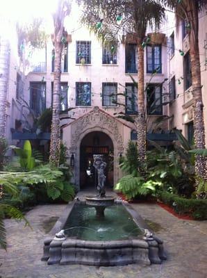 main courtyard and fountain