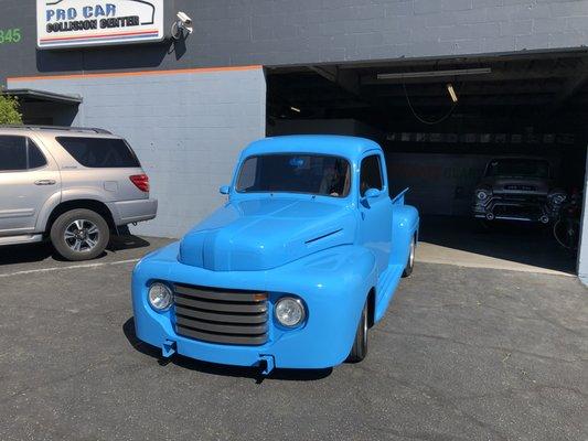 Complete restoration on this 1949 ford