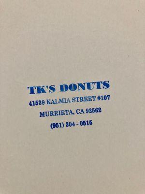 TK's Donuts