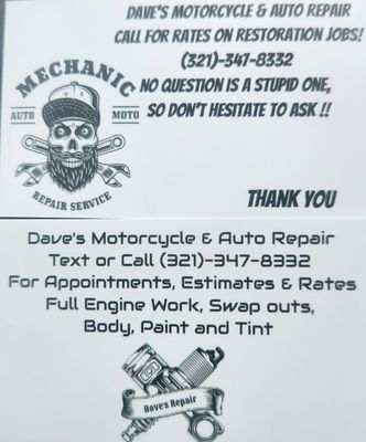 Dave's Mobile Moto and Auto Techs