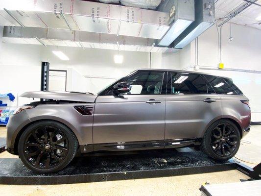 2020 Range Rover Sport with XPEL STEALTH satin paint protection film.