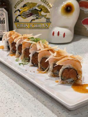 Garlic albacore roll