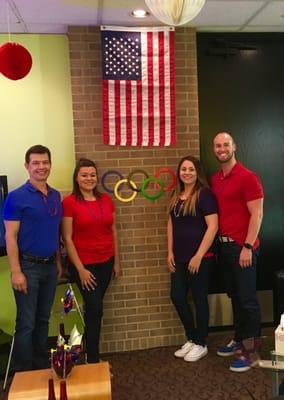 Dallas Wellness Center RIO ready!!  Olympics 2016  Go USA!