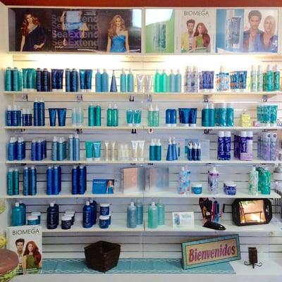 Our wall of Aquage products!