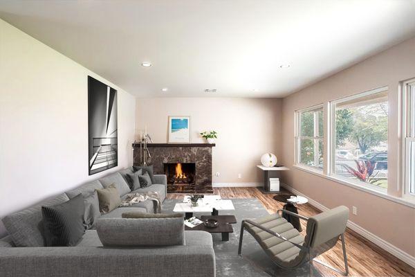 Virtual Staging of living room