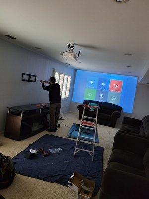 Projector,  TV mounting