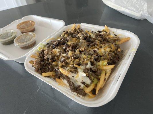 Carne asada fries