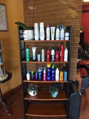 We offer a variety of styling products ranging from Redken, Paul Mitchell, It's a 10, Big Sexy, and Biolage.