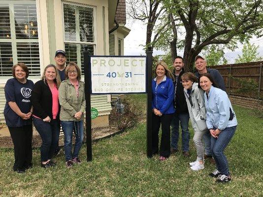 Volunteering with project 4031 in Fort Worth