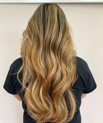 Balayage & Haircut by our stylist Magdelene